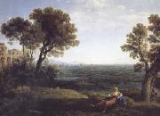 Claude Lorrain Ariadne and Bacchus on Naxos (mk17) oil on canvas